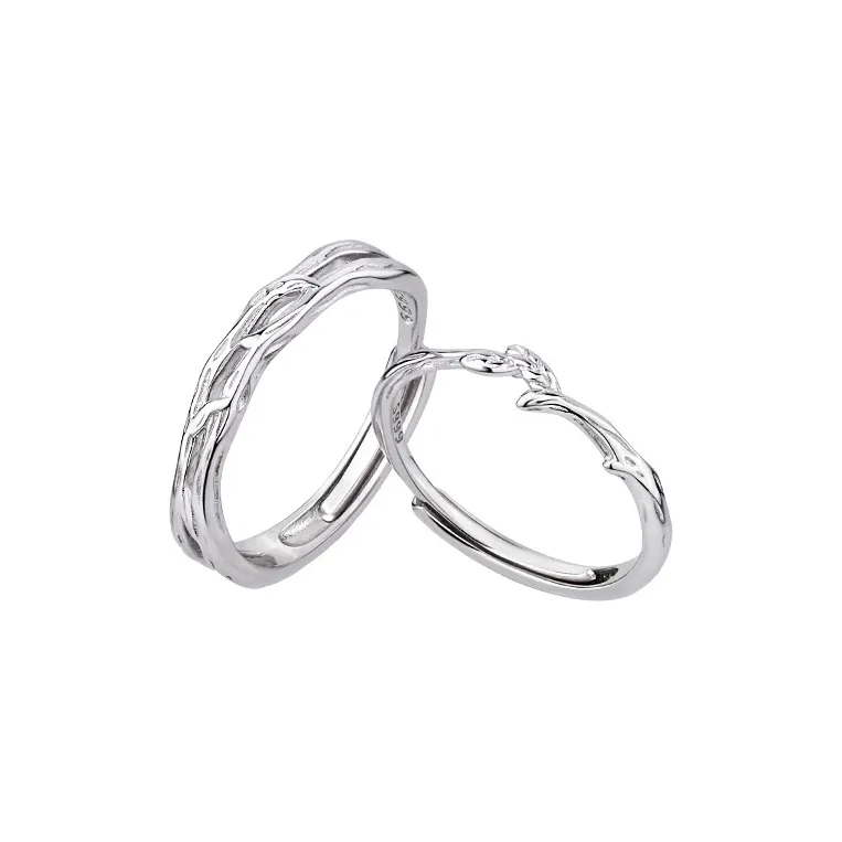 Lao Feng Xiang Sterling Silver 990 Rings Unisex-0
