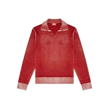 DIESEL Faded Effect Fine rib Jumper