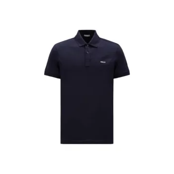 Moncler Polo Shirt Men's Marine Blue