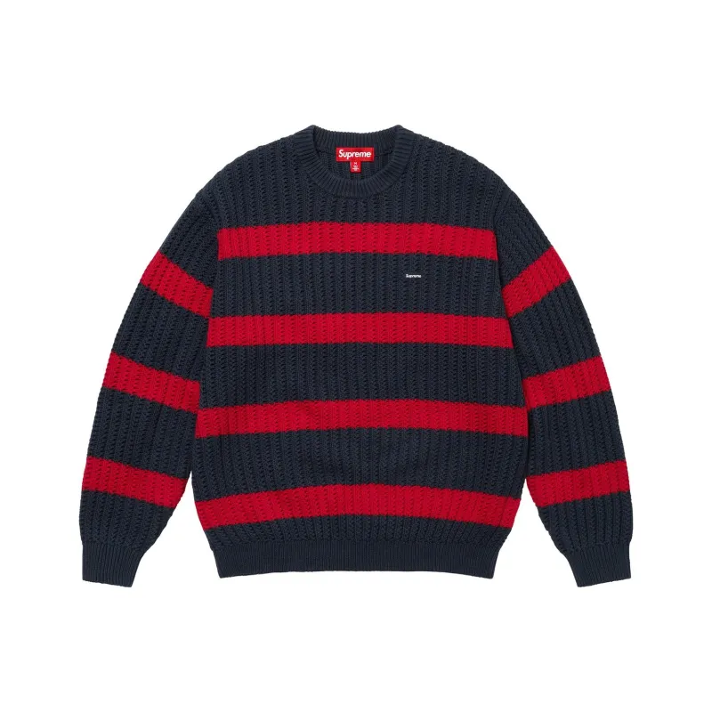 Supreme Loose Gauge Stripe Small Box Sweater-4