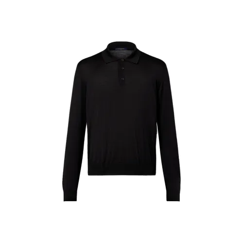 LOUIS VUITTON Silk And Cashmere Blend Long-Sleeved Polo Shirt