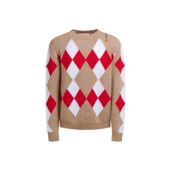 MARNI Argyle Intarsia knit Jumper