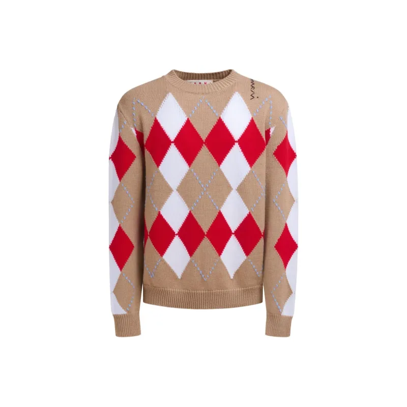 MARNI Argyle Intarsia knit Jumper-0