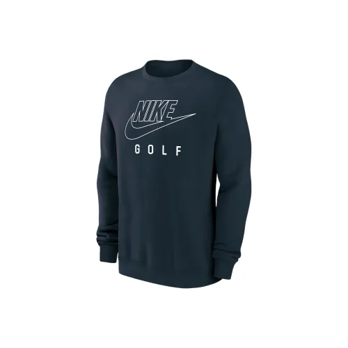 Nike Swoosh Club Fleece Men's Golf Pullover Crew Neck Sweatshirt