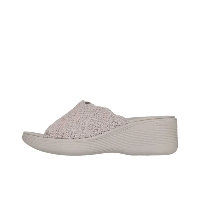 Skechers Pier Lite Slide Slippers Women's Taupe-0
