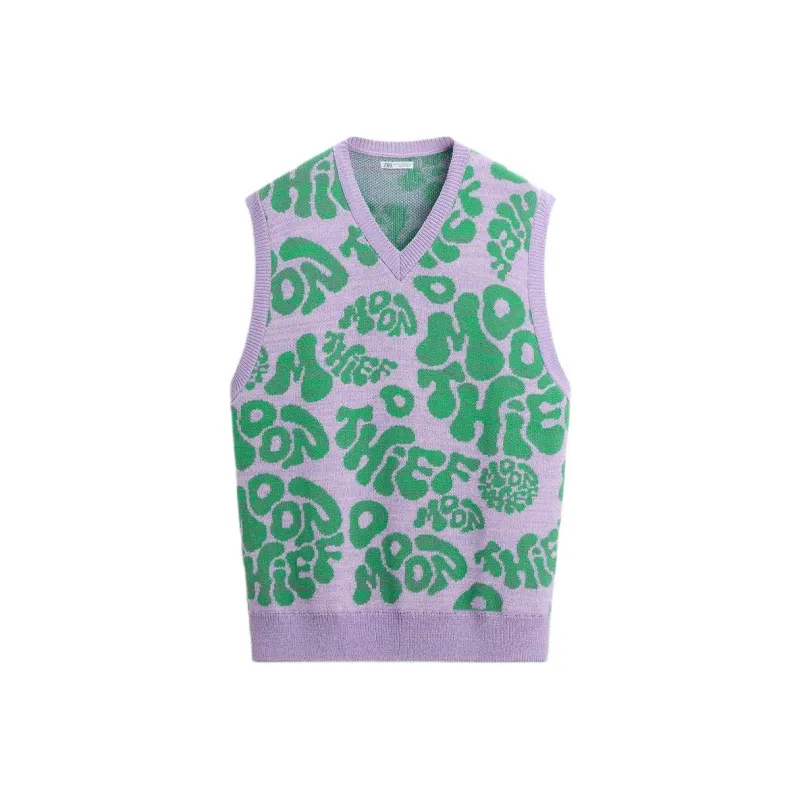 ZARA Tank Tops Men's Dark Purple-0