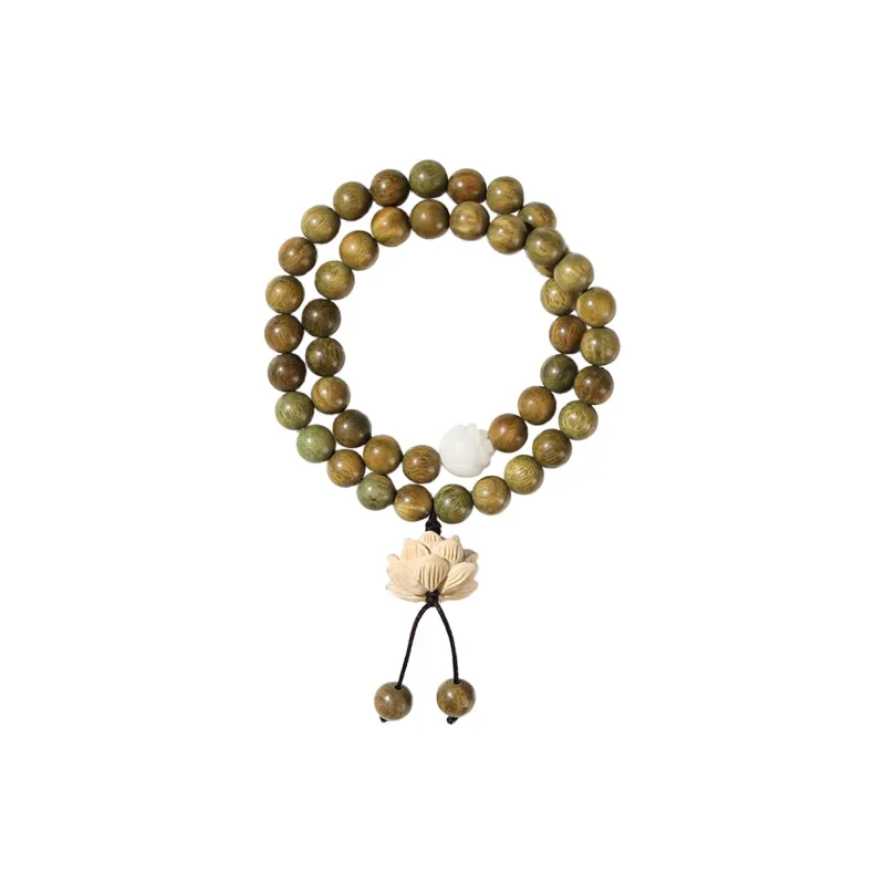 JIUHUASHAN Green Sandalwood Bracelets Unisex-8