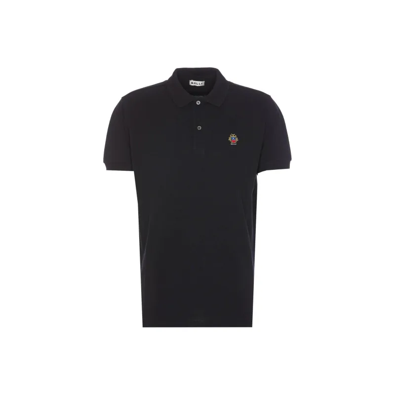 BALLY Logo Embroidered Short Sleeved Polo Shirt-0