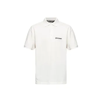PALM ANGELS Logo Embroidered Polo Shirt
