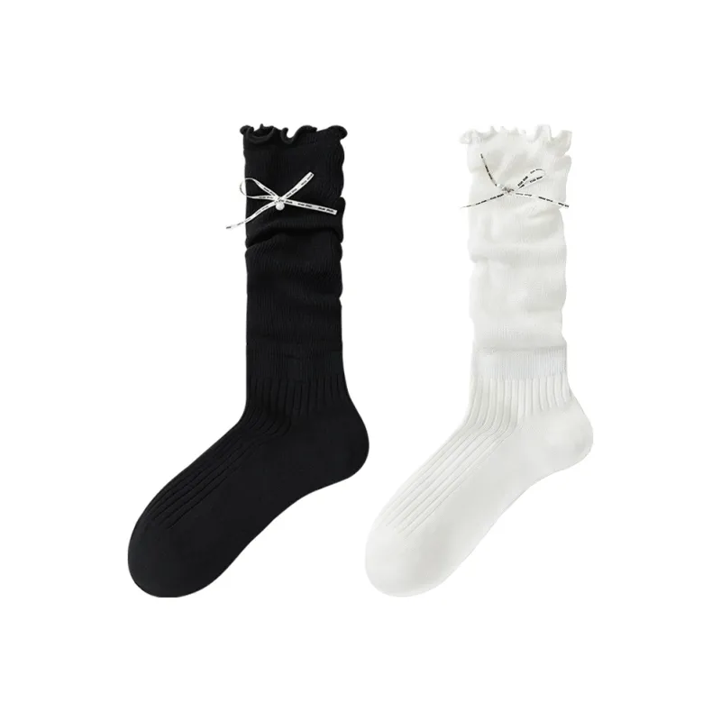 Temooues Mid Calf Socks Women's Combo Set-9