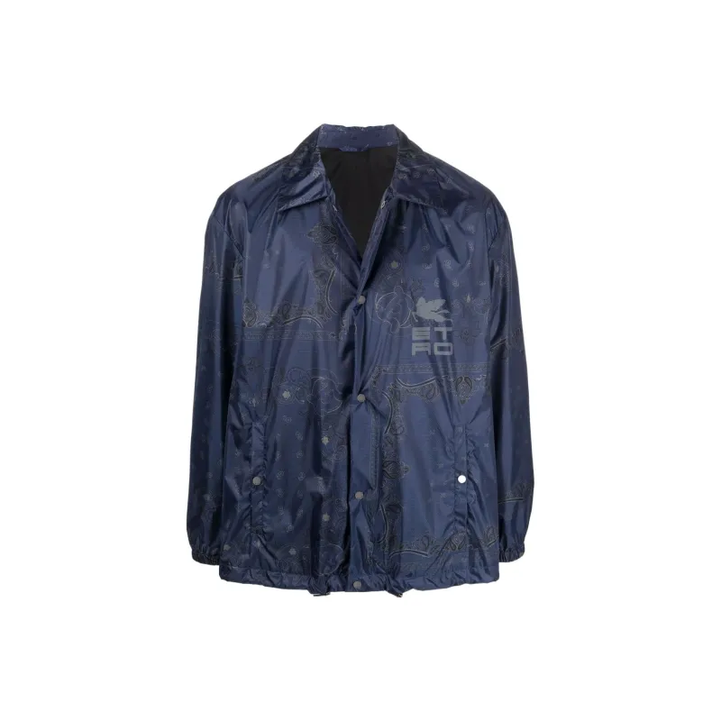 ETRO Paisley Printed Drawstring Jacket-0