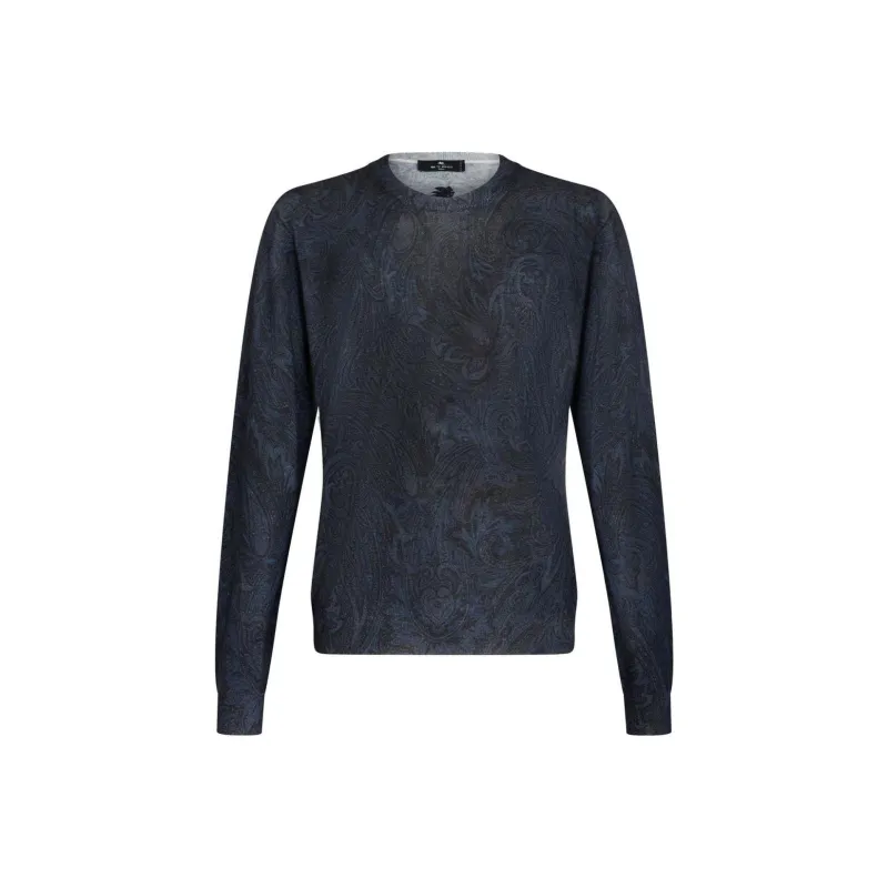 ETRO Paisley jacquard Fine knit Jumper-0