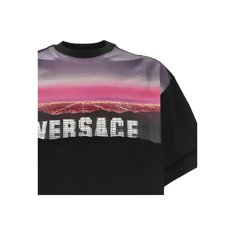 VERSACE Graphic-print Cotton T-shirt-2