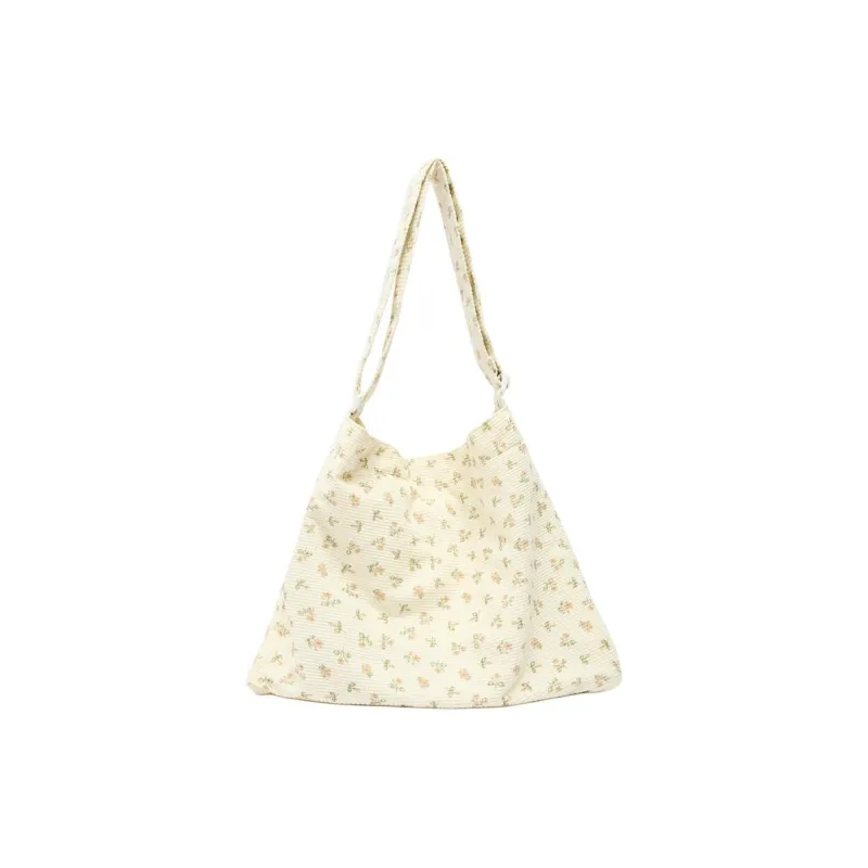 Three Blessings Fabric Shoulder Bag Medium Size Women's Multicolor-0