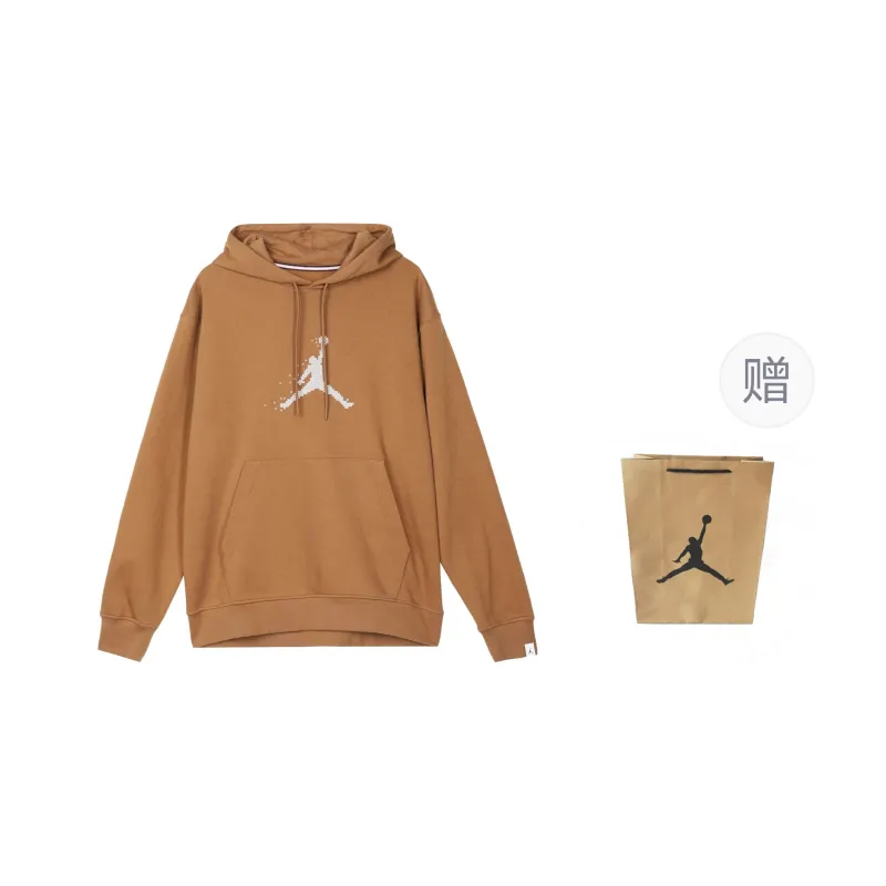 Jordan Sweatshirt Unisex Brown Shopping Bag Included-0