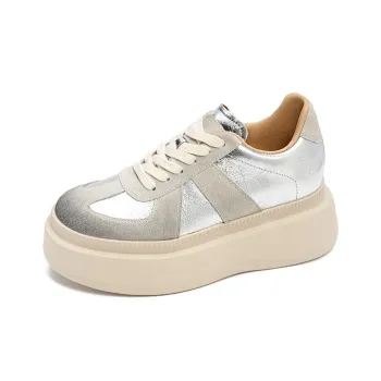 VCA Skateboard Shoes Women's Low Top Silver