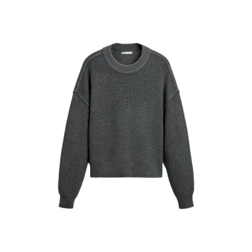 ZARA Sweater Men's Zebra Print Gray