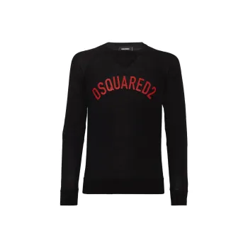 DSQUARED 2 DSQUARED 2 Logo Printed Crewneck Pullover