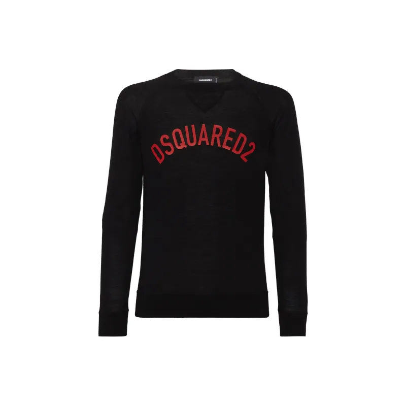 DSQUARED 2 DSQUARED 2 Logo Printed Crewneck Pullover-0