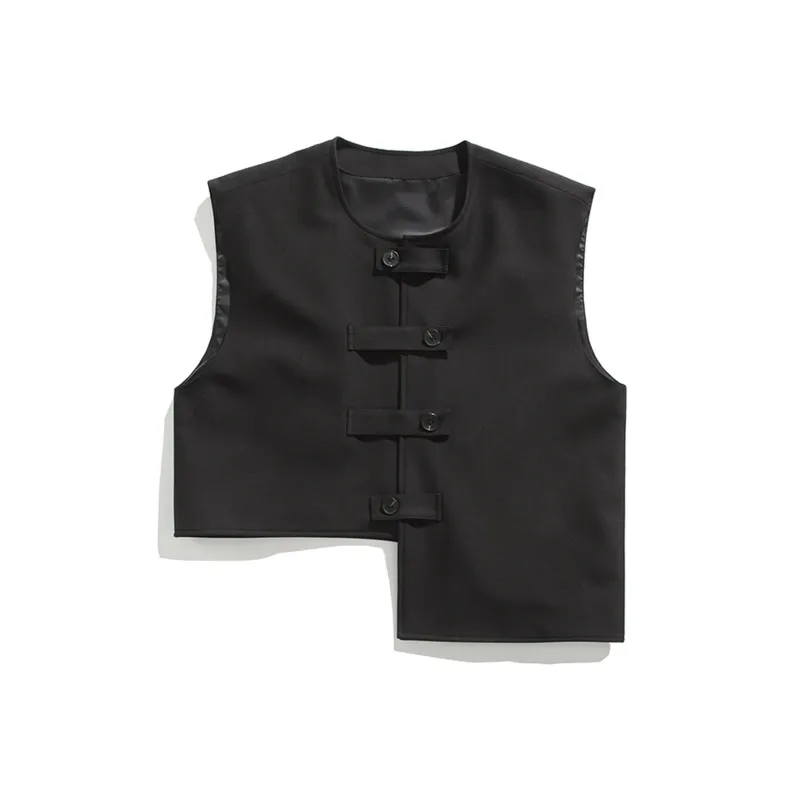 WELTER EXPERIMENT Fashion Minimalist Style Vest Unisex-0
