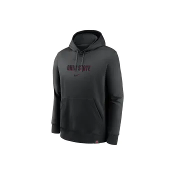 Nike Ohio State Buckeyes Statement Wordmark Lockup Heavyweight Men's Nike College Pullover Hoodie