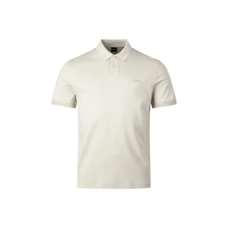 HUGO BOSS Logo embroidered Cotton Polo Shirt-0