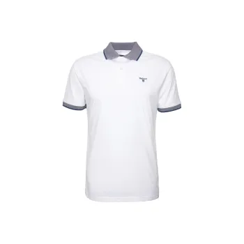 BARBOUR SS24 Polo Shirt Men's White