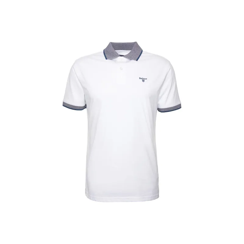BARBOUR SS24 Polo Shirt Men's White-0