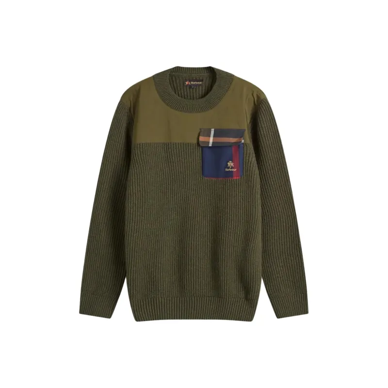 BARBOUR x BARACUTA Sweater Men's Olive-0