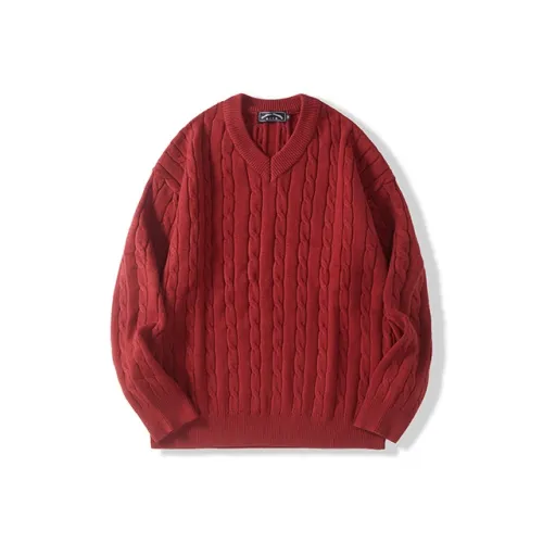 I'm David Knitwear Unisex Burgundy