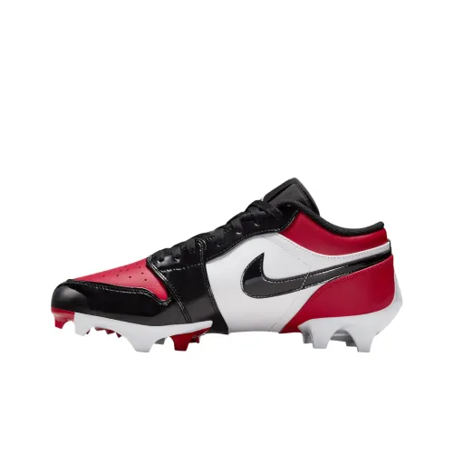 Jordan Air Jordan 1 Anti Slip Wear Resistant Soccer Shoes Men's Red White