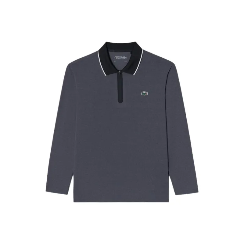 LACOSTE Polo Shirt Men's Medium Gray-0
