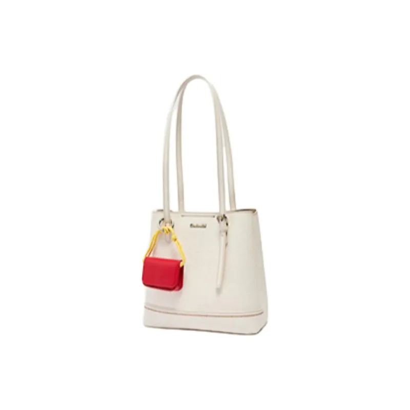 Three Blessings PU Tote Bag, Shopping Bag, Handbag, Shoulder Bag Medium Size Women's Black/Pure White-11