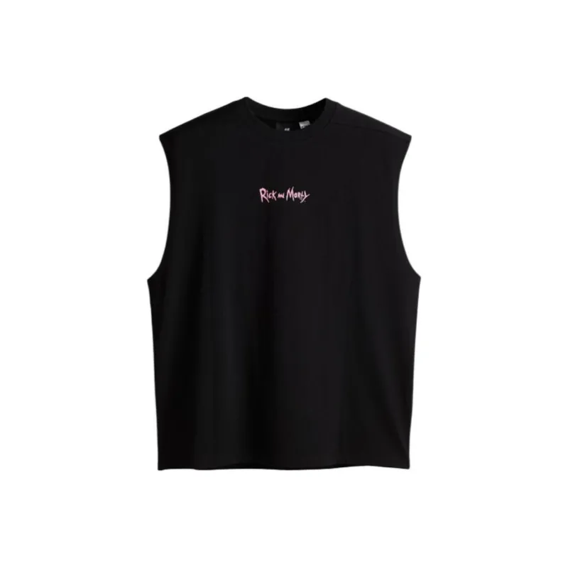 H&M Tank Tops Men's Black/ Rick And Morty-0