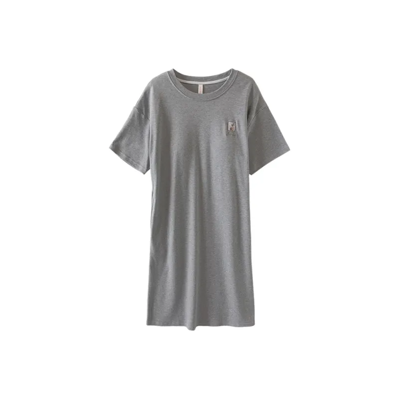 FENTENGCARE Nightgown Women's Gray-0