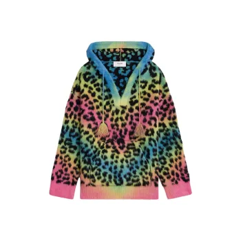 CELINE Oversized Baja In Leopard Print Brushed Cotton