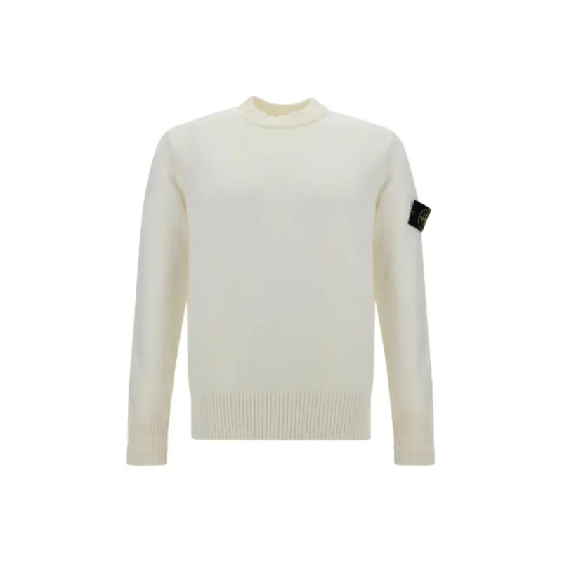 STONE ISLAND Logo Patch Crewneck Jumper-0