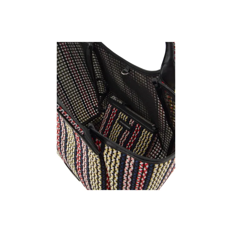 EMPORIO ARMANI Polyester Tote Bag, Shopping Bag, Handbag Women's Two Tone-3