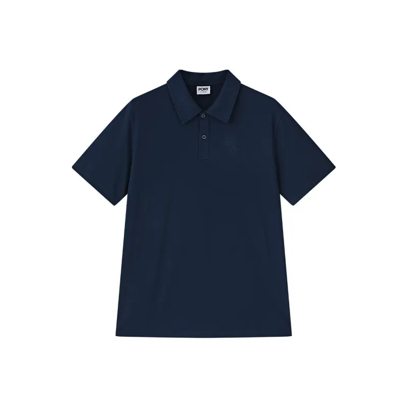 PONY Polo Shirt Men's Navy Blue-0
