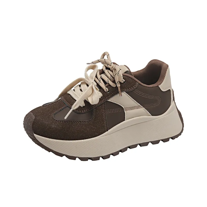 SUPEREDGE Slip Resistant And Abrasion Resistant Coverage Low Top Chunky Sneakers Women's-8
