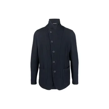 EMPORIO ARMANI SS22 Jackets Coats Men's Navy Blue
