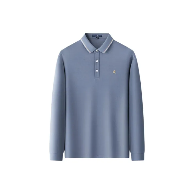 Montagut Polo Shirt Men's Gray Blue-0