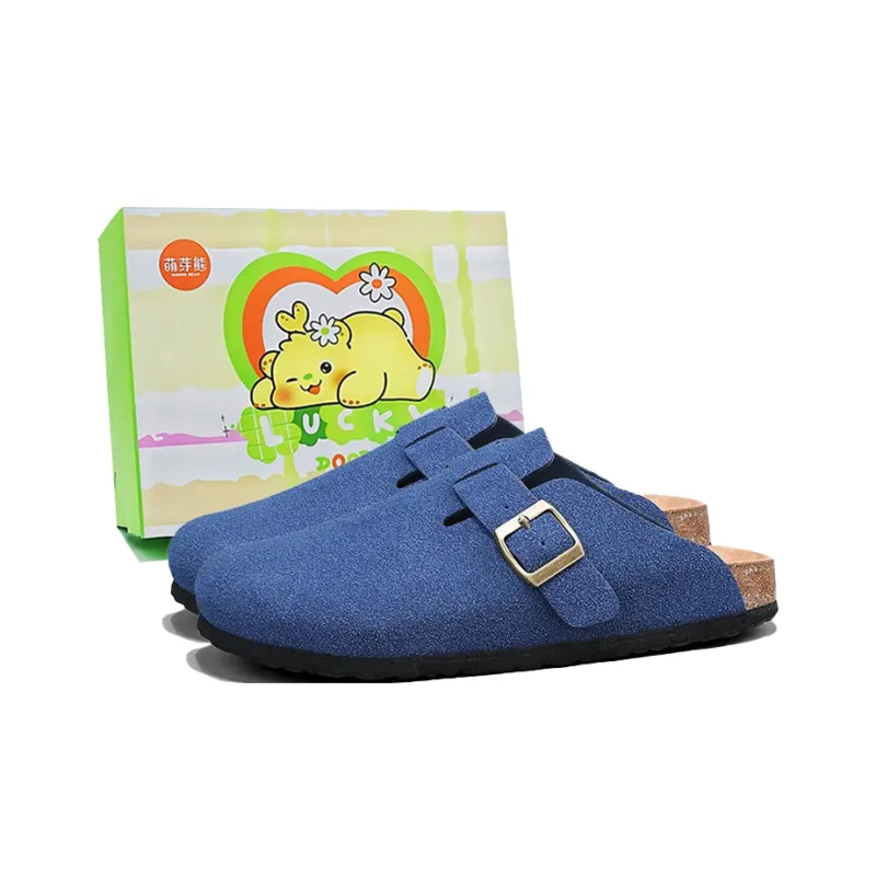 Budding Bear Quiet Odor Resistant Abrasion Resistant Slip Resistant Antibacterial Massage Closed Toe Slippers Unisex-25