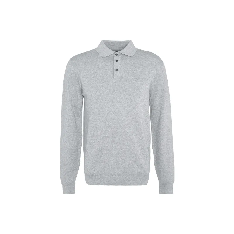 BARBOUR Bassington Polo Shirt Sweater Men's Gray-0