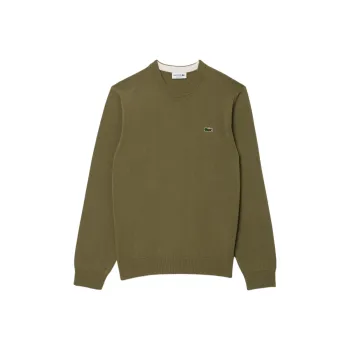 LACOSTE Logo patch Cotton Jumper