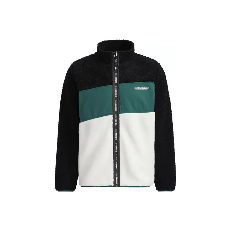 Adidas Neo Jackets Men Black & Han Jade White-0