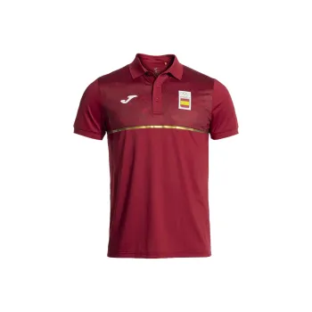 Joma Spanish Olympic Committee Polo Shirt Men Burgundy