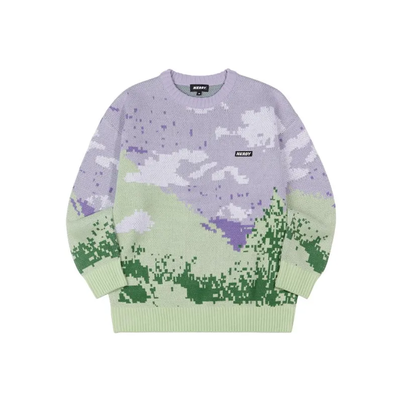 Nerdy Knitwear Unisex Purple-0