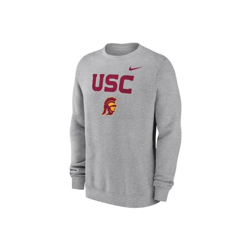 Nike Usc Trojans Primetime Primary Stack Men's Nike College Pullover Crew-0