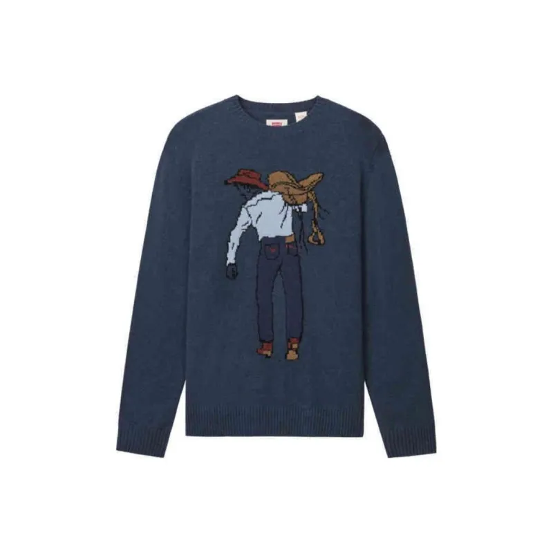 Levis Sweaters Men Navy Blue-0